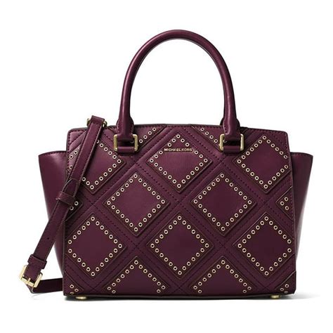 michael kors selma medium plum